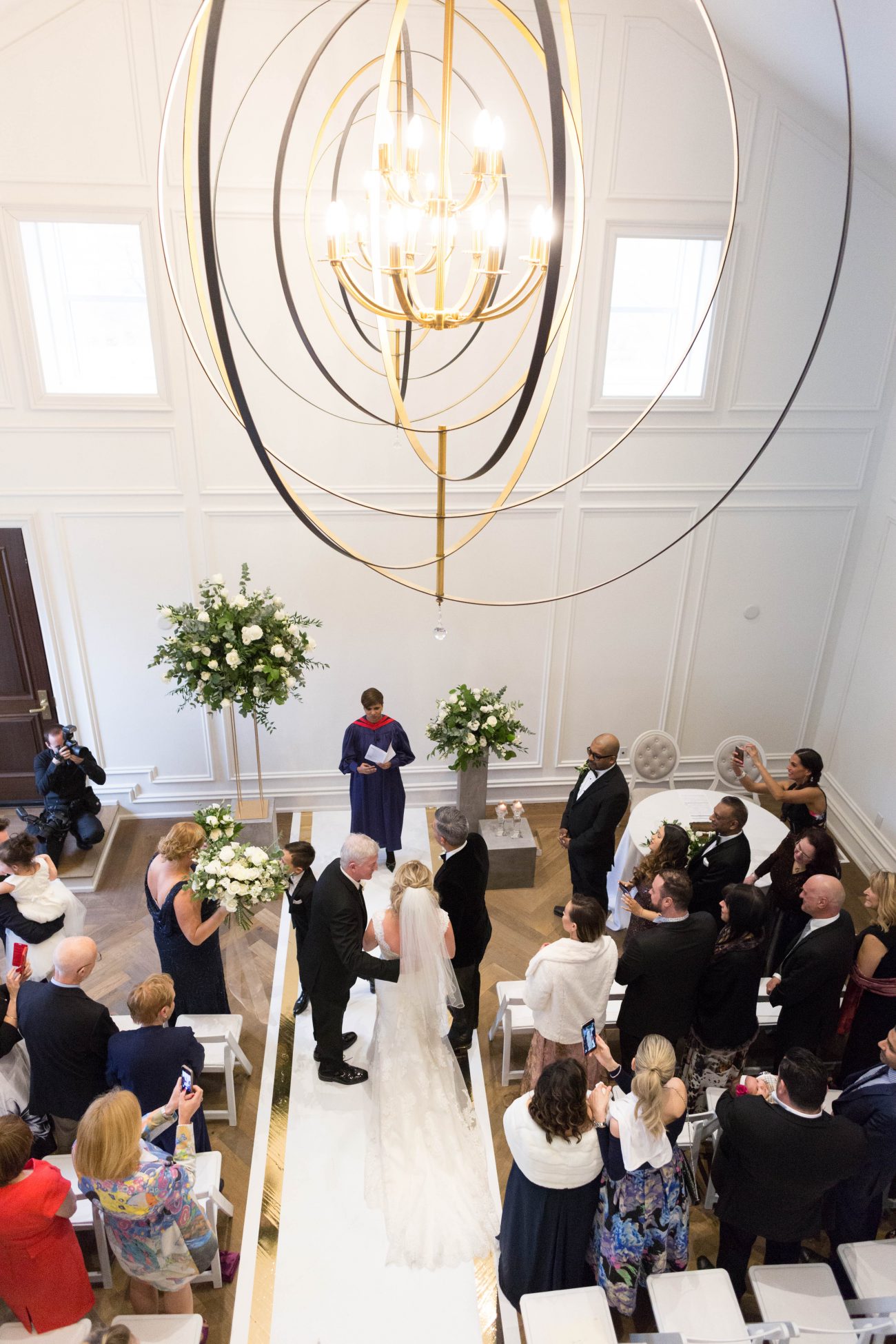 Wedding ceremony at the Heritage House Chapel
