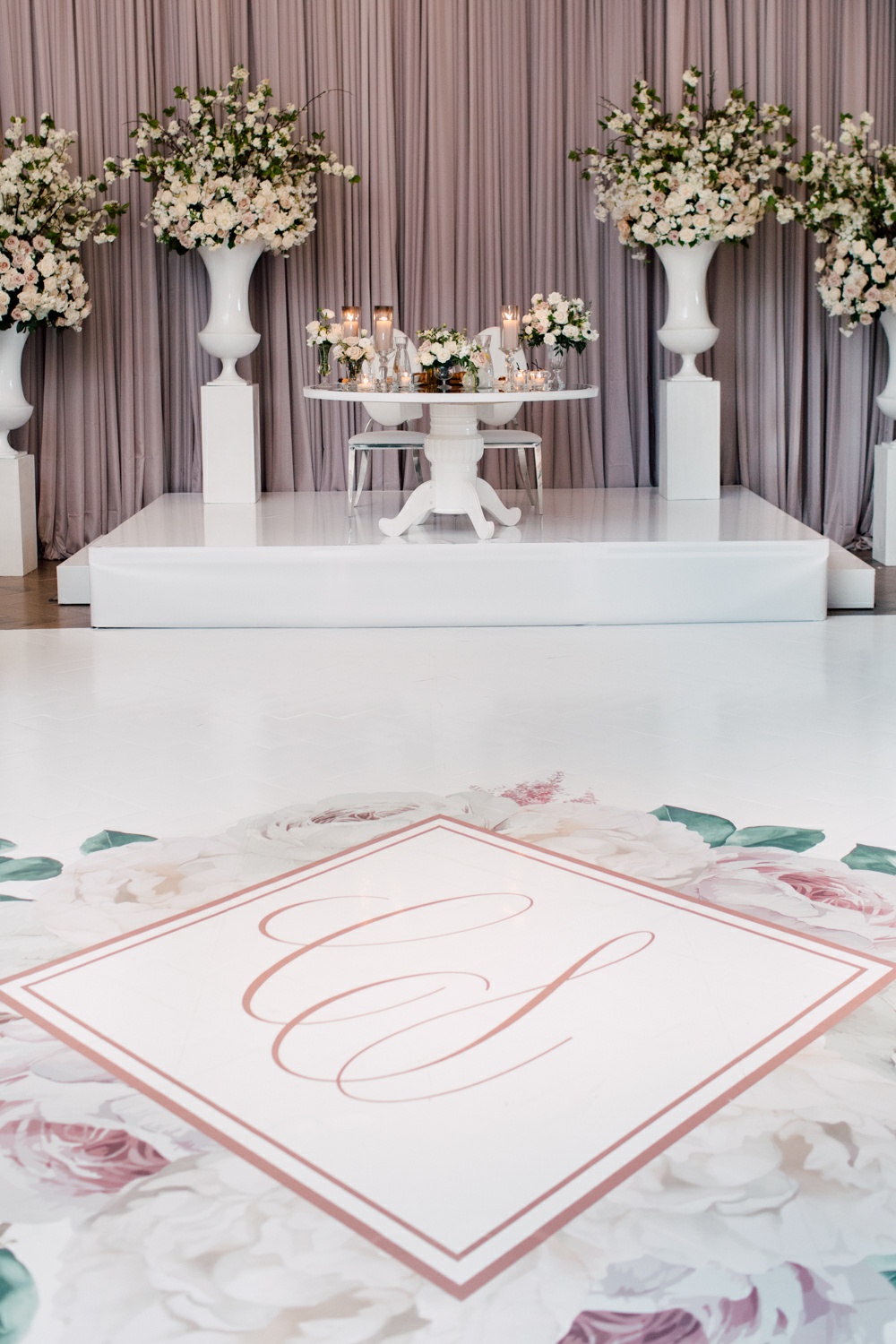 Monogram Floor Wedding