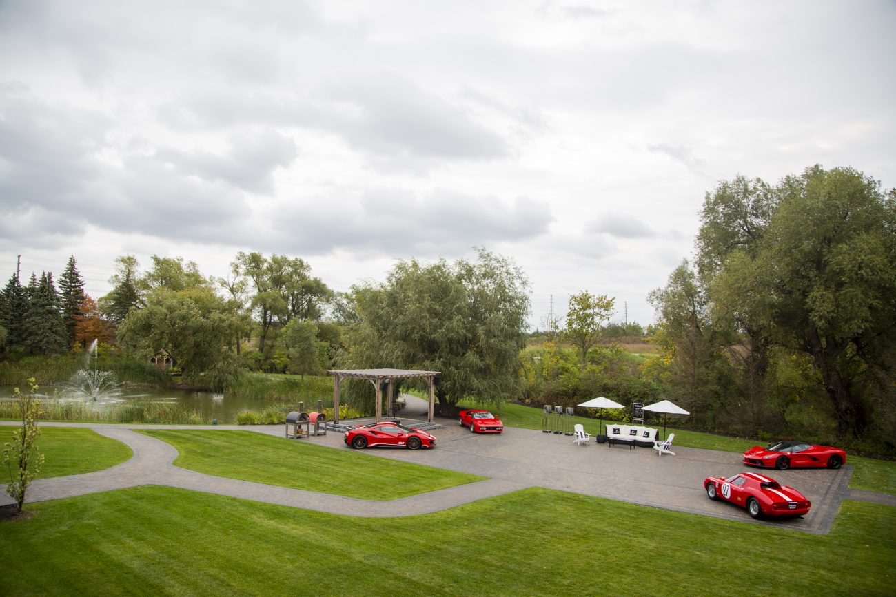 Event Grounds with Ferrari Cars